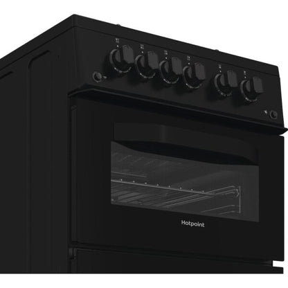 Hotpoint HTG5GCB Freestanding 50cm Gas Cooker – Black