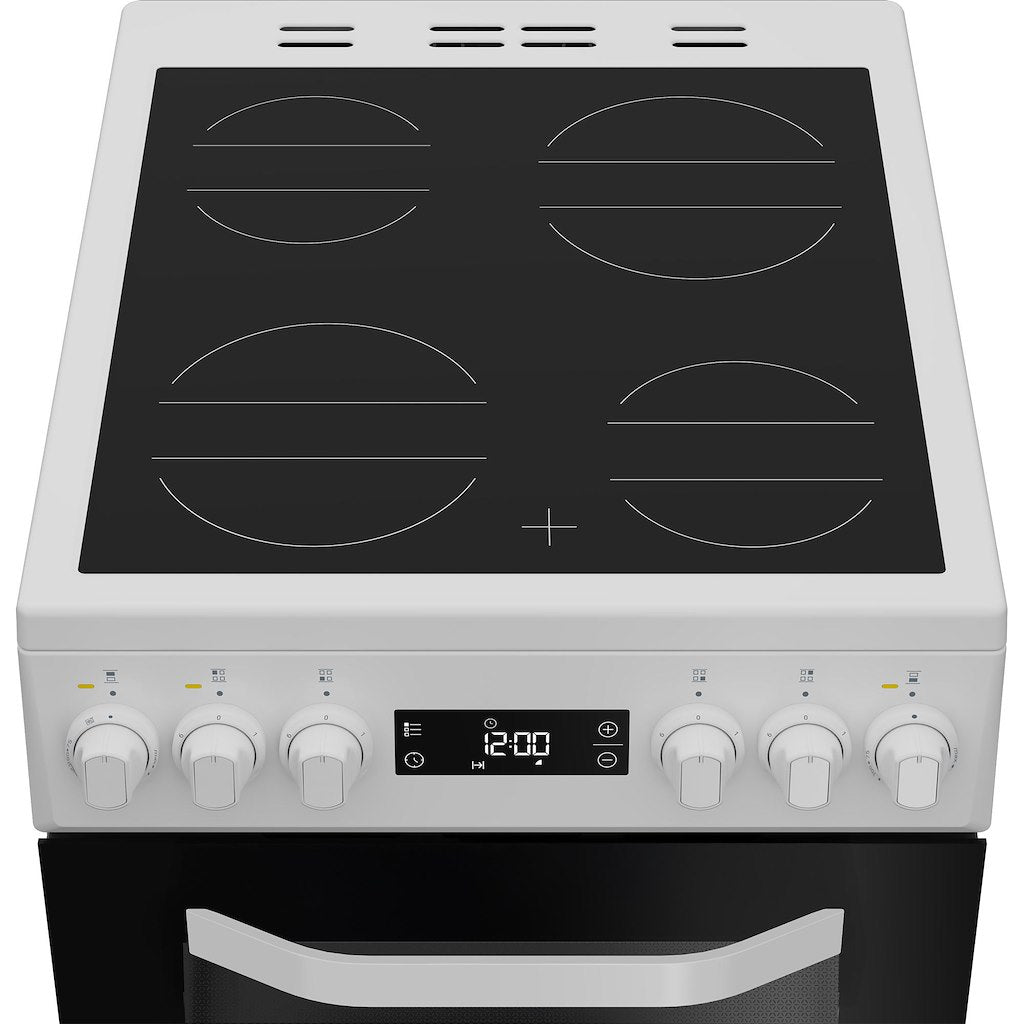 Hotpoint HDE5VDCW 50cm Electric Cooker with Ceramic Hob – White