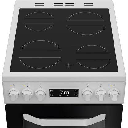 Hotpoint HDE5VDCW 50cm Electric Cooker with Ceramic Hob – White