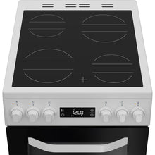 Load image into Gallery viewer, Hotpoint HDE5VDCW 50cm Electric Cooker with Ceramic Hob – White
