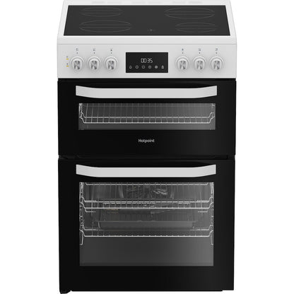 Hotpoint HDE6VDW 60cm Electric Cooker with Ceramic Hob – White
