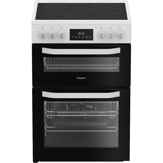 Hotpoint HDE6VDW 60cm Electric Cooker with Ceramic Hob – White