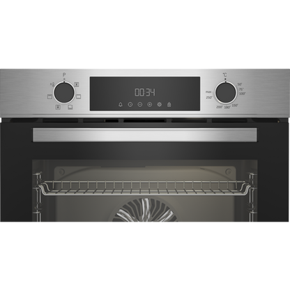 Beko CIMY91X Built In Programmable Multifunction Electric Single Oven - Stainless Steel