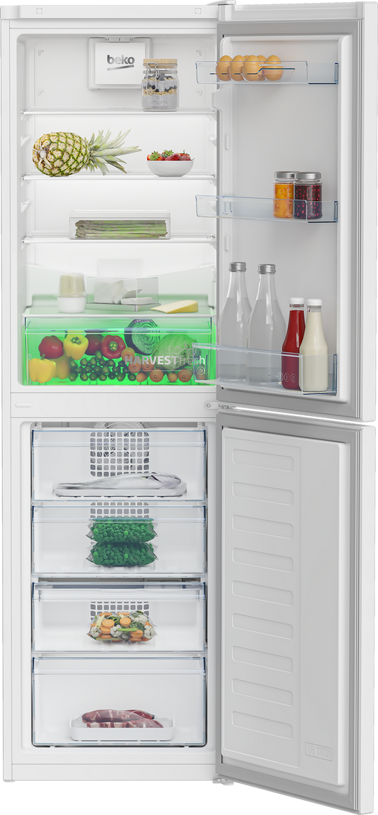 Beko CNG4582VW 54cm HarvestFresh Frost Free Fridge Freezer - White