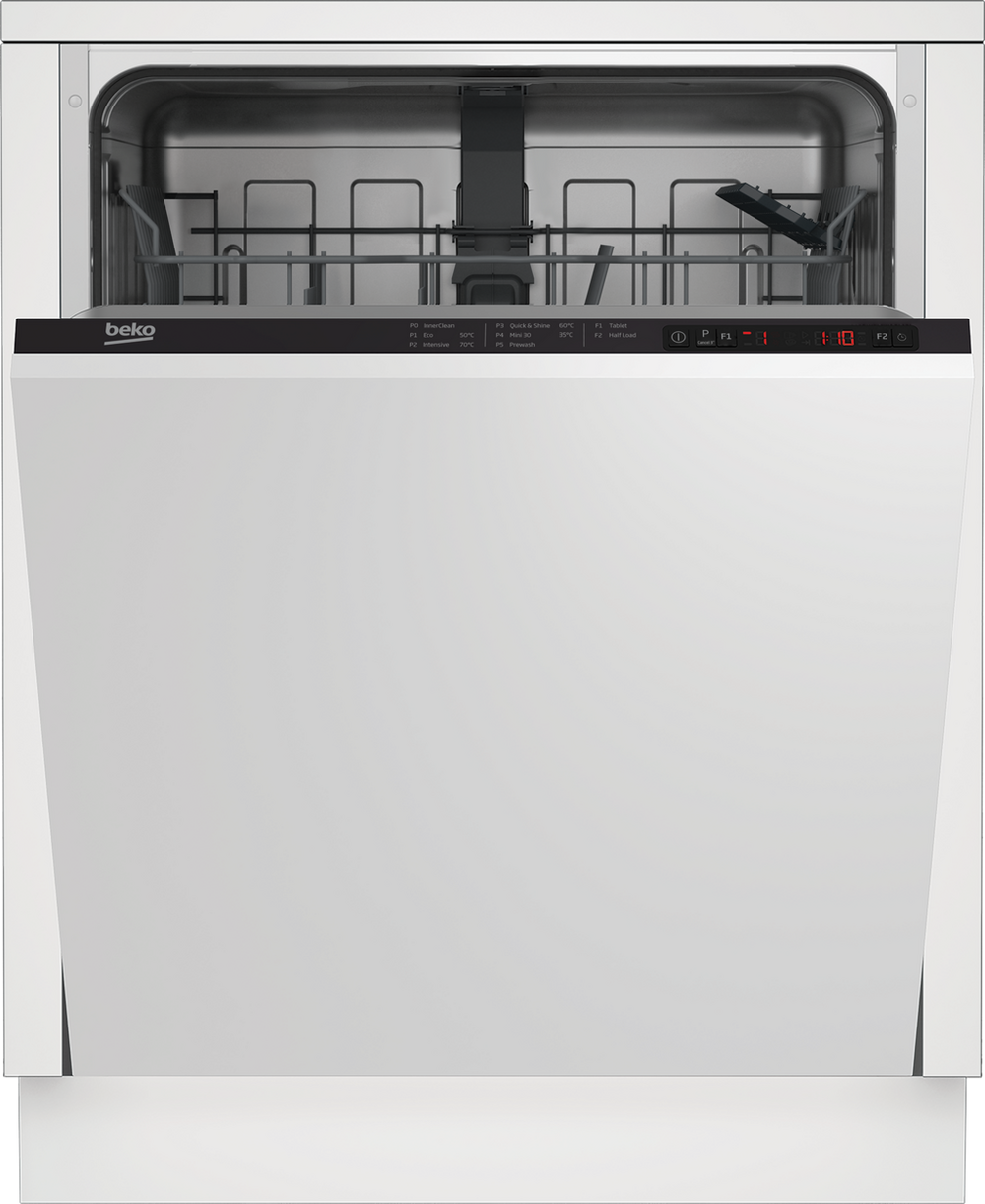Beko DIN15322 Integrated Full Size Dishwasher - White - 13 Place Settings