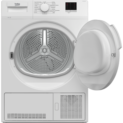 Beko DTLCE80041W 8kg Condenser Tumble Dryer - White - B Energy Rated