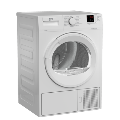 Beko DTLP81141W 8kg Heat Pump Tumble Dryer - White - A+ Energy Rated