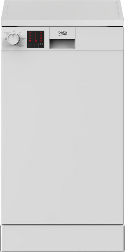 Beko DVS05C20W Slimline Dishwasher - White - 10 Place Settings
