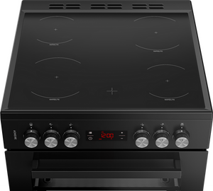 Electric cooker double discount oven ceramic hob