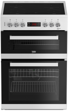 Load image into Gallery viewer, Beko EDC634W 60cm Double Oven Electric Cooker with Ceramic Hob - White
