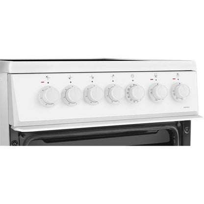 Beko EDVC503W 50cm Double Oven Electric Cooker - White