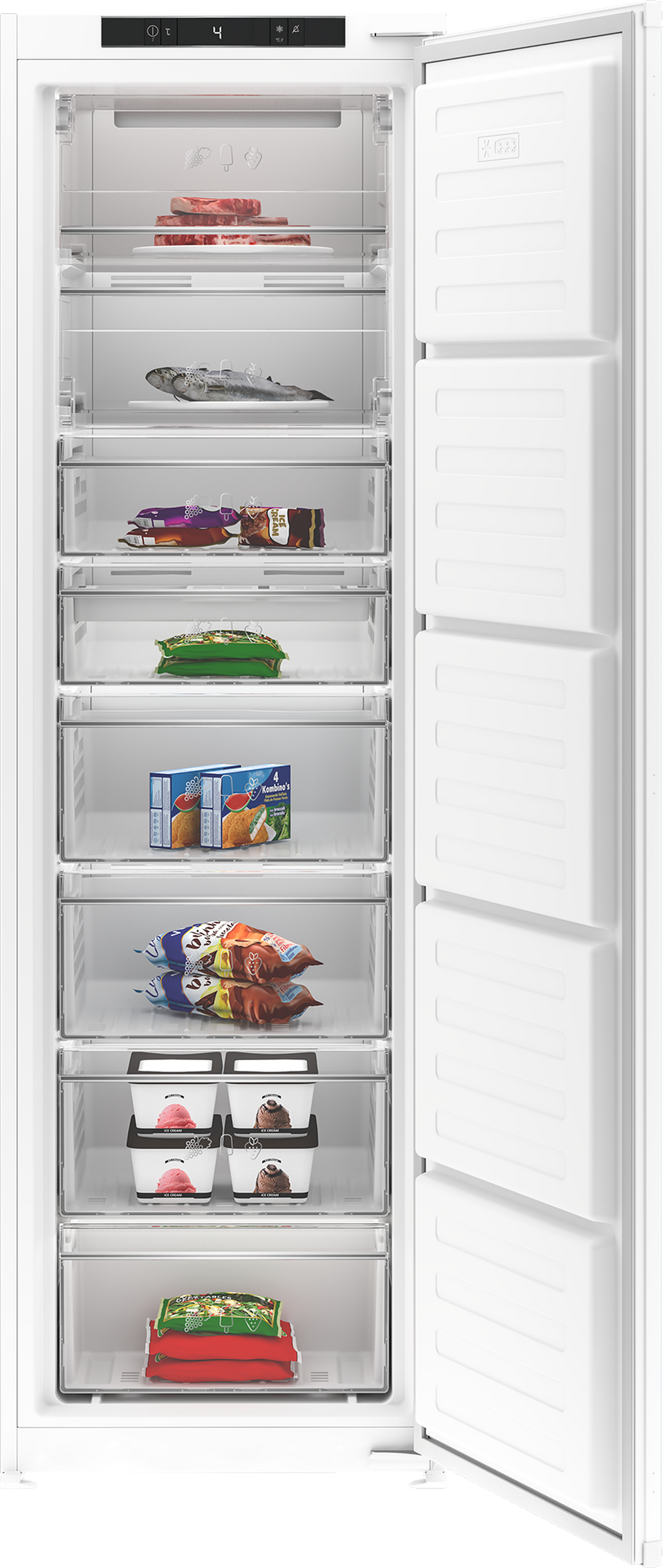 Blomberg FNT4454I 54cm Integrated Frost Free Tall Freezer - 5 Year Guarantee