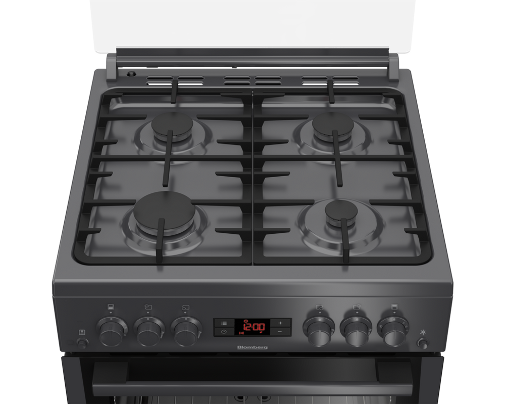 Blomberg GGN65N Black Gas Double Oven Cooker. 3 Year Guarantee