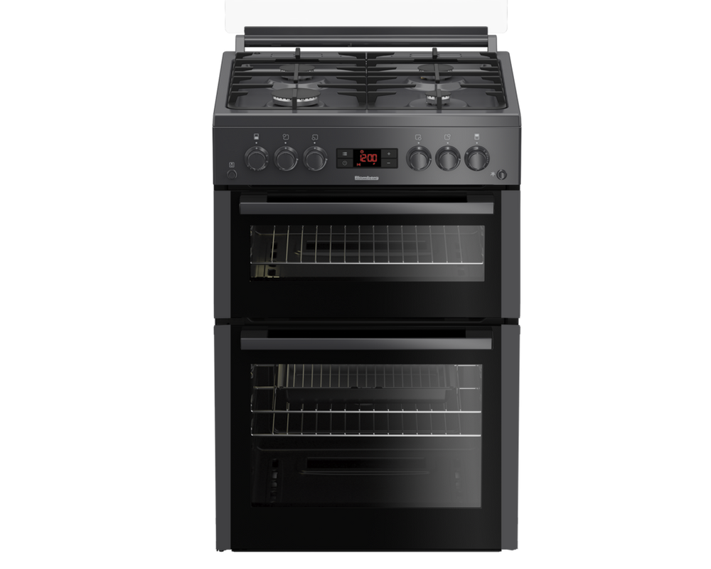 Blomberg GGN65N Black Gas Double Oven Cooker. 3 Year Guarantee