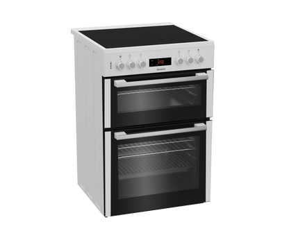 Blomberg HKN65W 60cm Double Oven Electric Cooker with Ceramic Hob - White