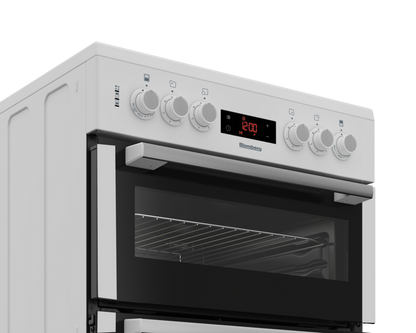 Blomberg HKN65W 60cm Double Oven Electric Cooker with Ceramic Hob - White