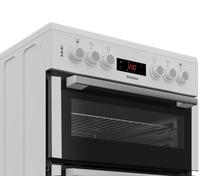 Load image into Gallery viewer, Blomberg HKN65W 60cm Double Oven Electric Cooker with Ceramic Hob - White

