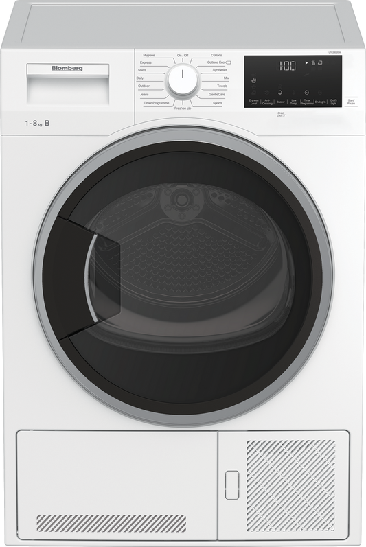 Blomberg LTK38020W 8kg Condenser Tumble Dryer - White