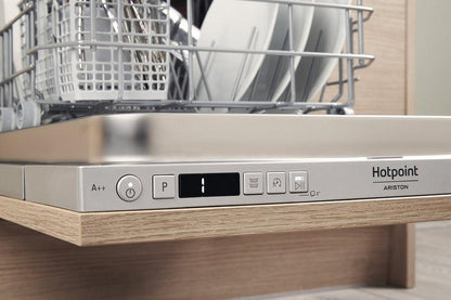 Hotpoint HSICIH4798BI Integrated Slimline Dishwasher - Stainless Steel - A++ Energy Rated