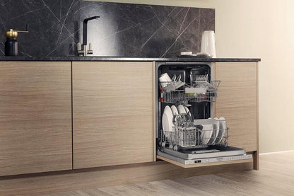 Hotpoint HSICIH4798BI Integrated Slimline Dishwasher - Stainless Steel - A++ Energy Rated