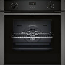 Load image into Gallery viewer, Neff B3ACE4HG0B 59.4cm Built In Electric Single Oven - Black with Graphite Trim
