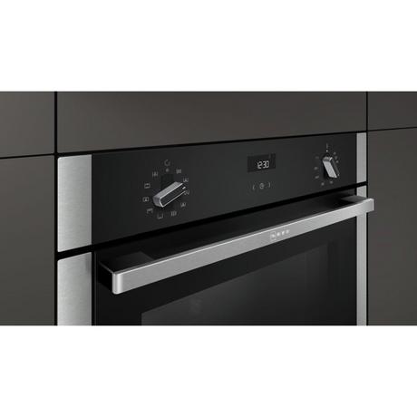 Neff B3ACE4HNOB Slide & Hide Door S/Steel Single Oven