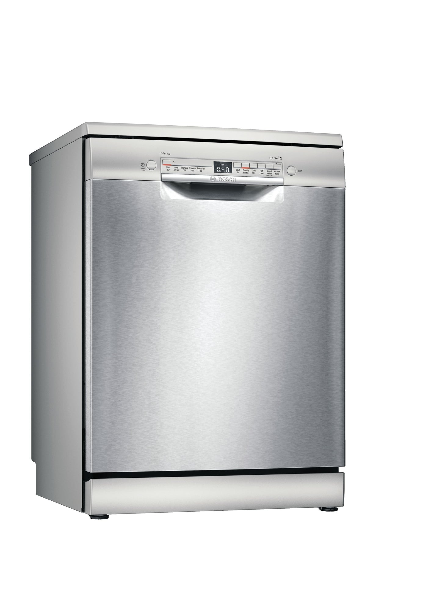 Bosch SMS2ITI40G Serie 2, Free-standing dishwasher, 60 cm, Silver Inox