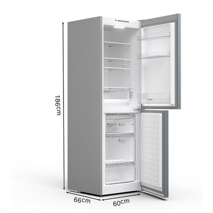 Bosch KGN34NLEAG 60cm Serie 2 Frost Free Fridge Freezer – SILVER
