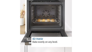 Bosch Serie 8 CMG656BS6B Built in Compact Oven & Microwave