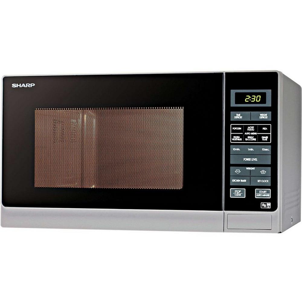 Sharp R372SLM 25 Litre Solo Microwave -Silver