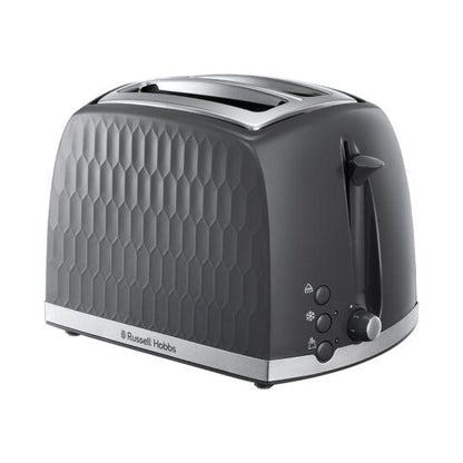 Russell Hobbs 26063 Honeycomb 2 Slice Toaster - Grey