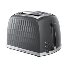 Load image into Gallery viewer, Russell Hobbs 26063 Honeycomb 2 Slice Toaster - Grey
