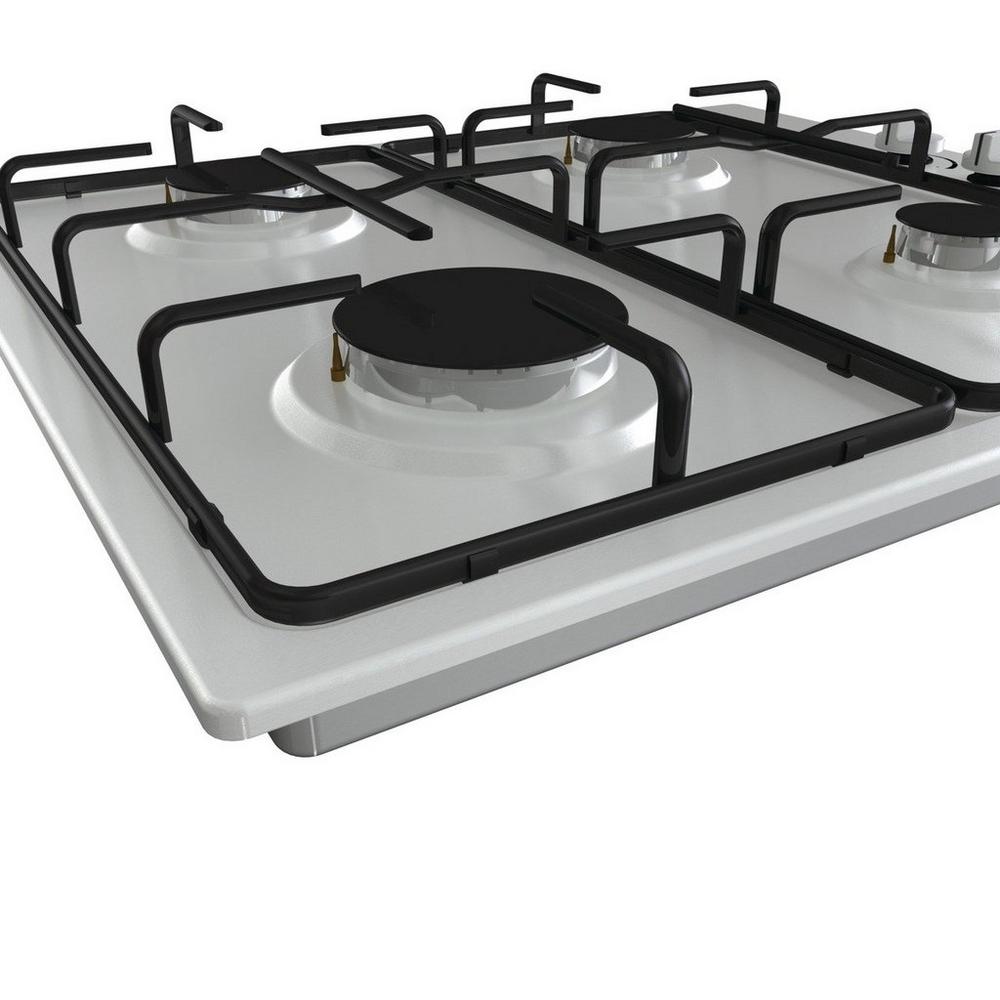 Hisense GM642XSUK 58cm Gas Hob - Stainless Steel