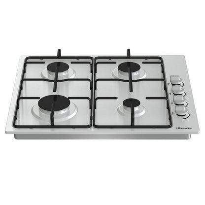 Hisense GM642XHS 58cm Gas Hob - Stainless Steel