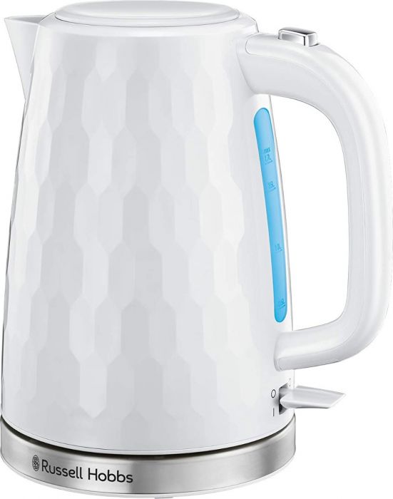 Russell Hobbs 26050 Honeycomb 1.7L Cordless 3000W Kettle - White