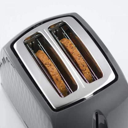 Russell Hobbs 26063 Honeycomb 2 Slice Toaster - Grey