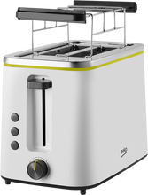 Load image into Gallery viewer, Beko TAM4321W 2 Slice Toaster - White
