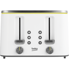 Load image into Gallery viewer, Beko TAM4341W 4 Slice Toaster - White
