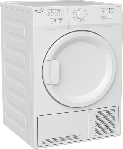 Zenith ZDCT700W 7kg Condenser Tumble Dryer - White - B Energy Rated