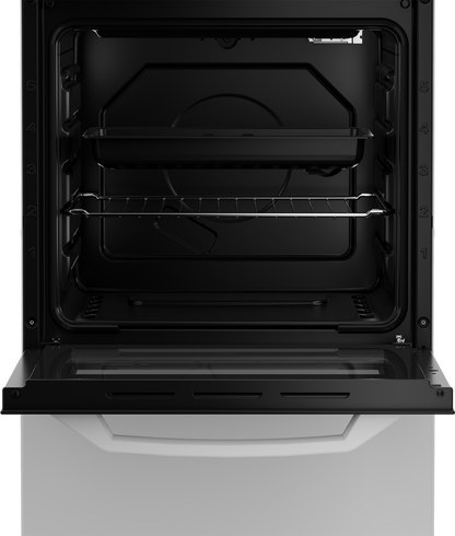 Zenith ZE501W 50cm Gas Single Oven with Gas Hob - White