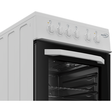 Load image into Gallery viewer, Zenith ZE503W 50cm Single Oven Electric Cooker with solid plate - hob White- A Energy Rated
