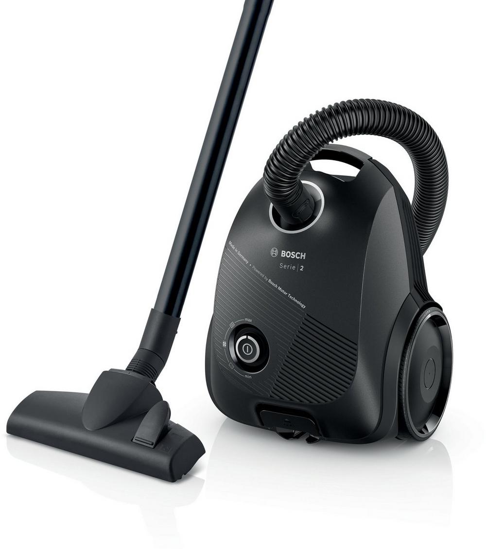 Bosch BGBS2BA1GB Serie 2 ProEco 600W 3kg Bagged Cylinder Vacuum Cleaner - Black