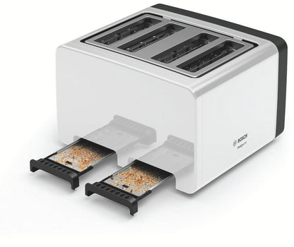 Bosch TAT5P441GB 4 Slice Toaster - White