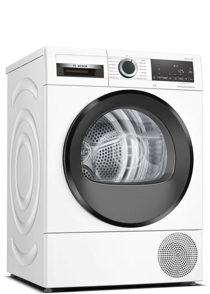 Bosch WQG24509GB 9kg Heat Pump Tumble Dryer - White