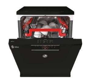 Hoover HSF5E3DFB1 60cm Dishwasher in Black, 15 Place Settings Wi-Fi