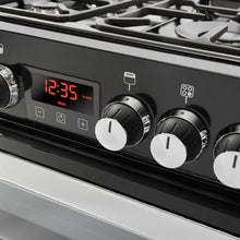 Load image into Gallery viewer, Belling Cookcentre 60G Blk Black Gas Double Oven Cooker. 444410824
