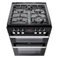 Belling Cookcentre 60G Blk Black Gas Double Oven Cooker. 444410824