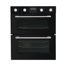 Load image into Gallery viewer, Belling BI703MFCBLK Black Built-Under Electric Double Oven
