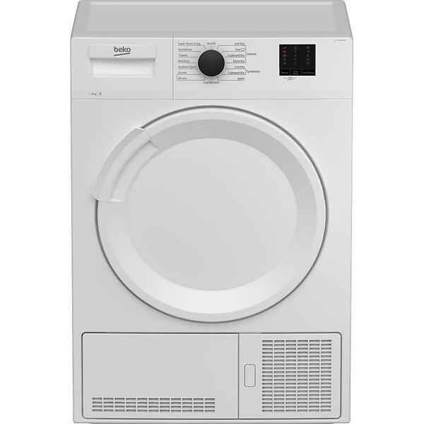 Beko DTLCE80021W 8kg Condenser Tumble Dryer - White - B Energy Rated