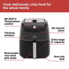 Load image into Gallery viewer, Black &amp; Decker BXAF17073GB 7Lt. Air Fryer
